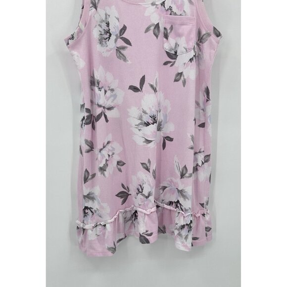 LAURA ASHLEY 2 piece set robe slip nightgown floral sleep lounge sleepwear M - Picture 9 of 11